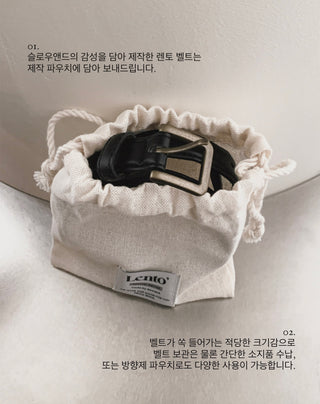 #LENTO. Square Belt - 3 colors