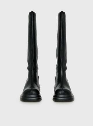 Therapy Frequency Knee High Boots Black