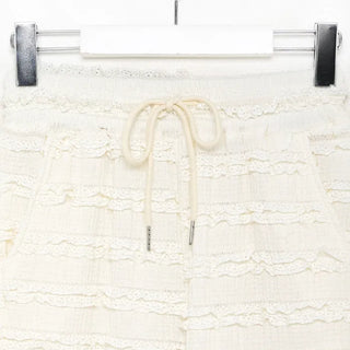 Lace waistband pants