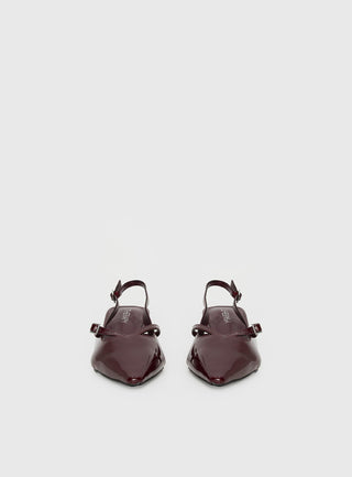 Therapy Irving Slingback Heels Burgundy