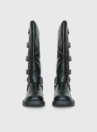 Buckle Down Boots Black