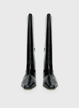 Dance For You Knee High Boots Black