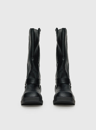 Wrecked Western Boots Black