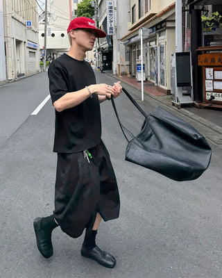 Big leather tote bag