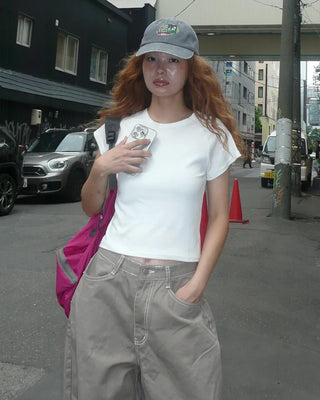 Raglan Shoulder Short Sleeve T-Shirt