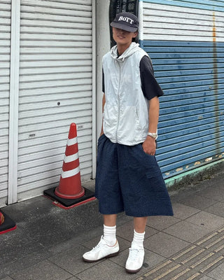 Checked Banding Cargo Pants