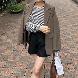 Pintuck shorts