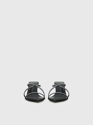 Billini Effy Heels Black Satin Diamante