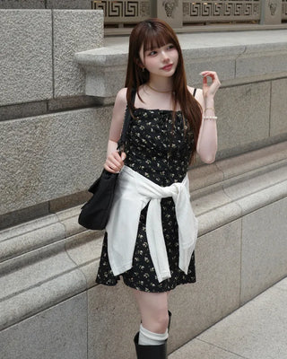 Flower Frill Camisole Dress