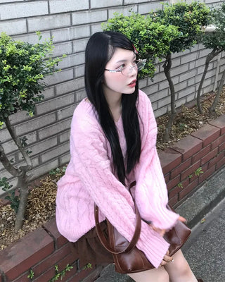Cubic round-shaped metal frame glasses