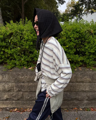 Soft border long-sleeved T-shirt