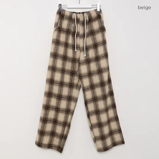 Checked Banding Pants