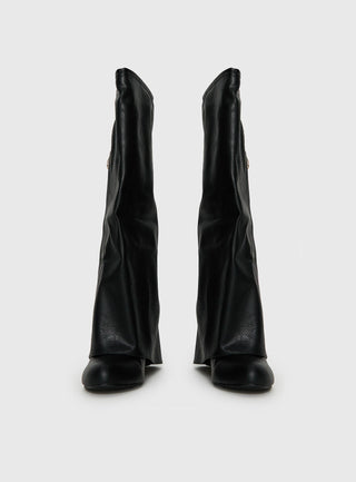 Ritz Knee High Boots Black