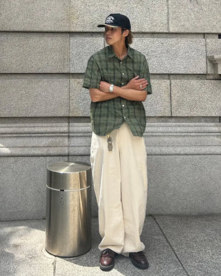Loose Fit Round Cotton Pants