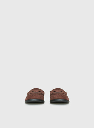 Therapy Atticus Faux Suede Slip On Loafer Brown