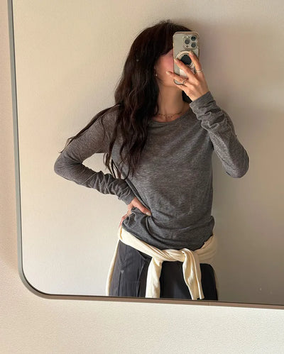 Tencel Long Sleeve T-Shirt