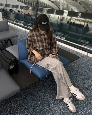Oversized check shirt