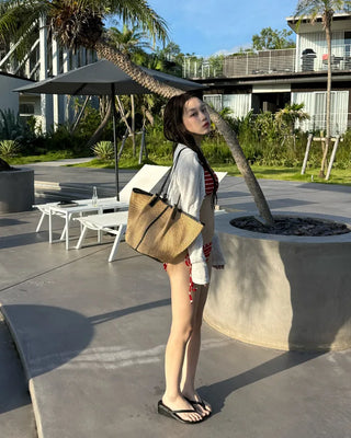Rattan Big Tote Bag