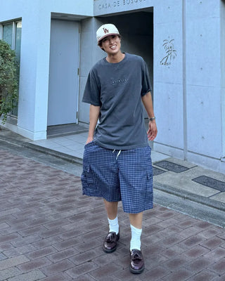 Check Cargo Bermuda Shorts