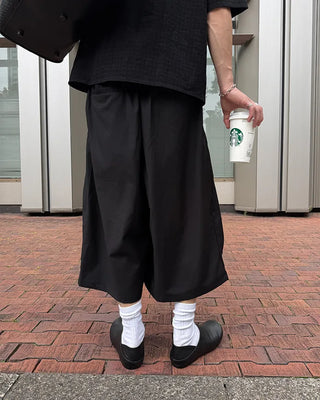 Pintuck Bermuda Shorts