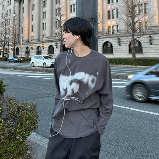 (Unisex) Printed Long-Sleeve T-Shirt