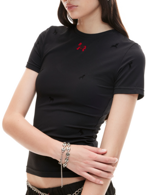 Graphite Black Pony Tee