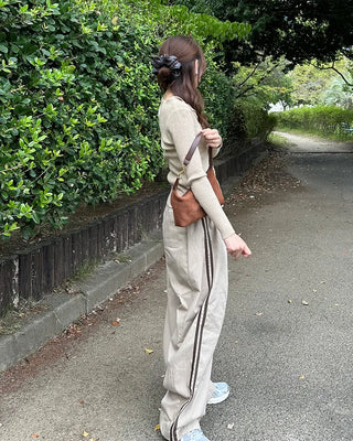 Elastic waist sweatpants