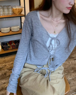 Sheer Ribbon Cardigan