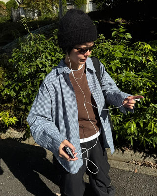 Cotton check shirt