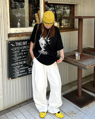 Face print T-shirt