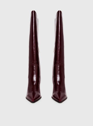 Billini Yasma Knee High Boots Berry Shine