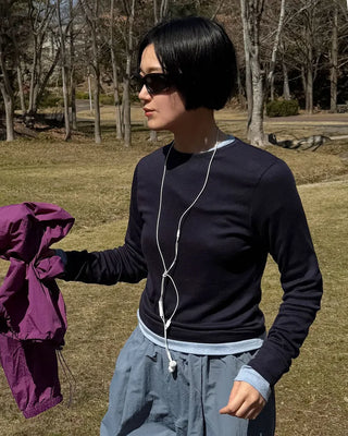 Tencel layered T-shirt