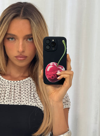 Earnestly iPhone Case Black  Cherry