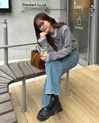 Suede Square Tote Bag