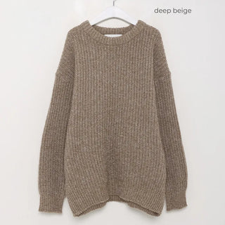 (Unisex) Round Openwork Knit