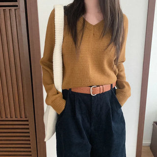 V-neck knit