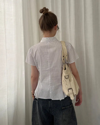Zip Detail Motor Boston Bag