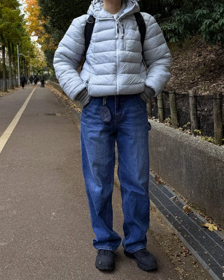 High-neck light padded jacket