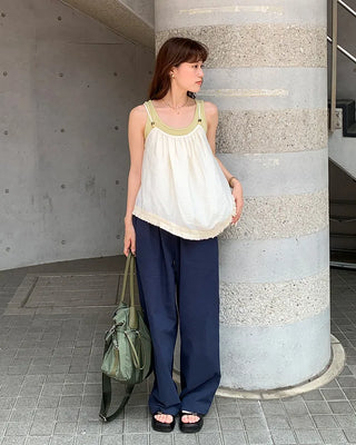 Banding Straight Pants
