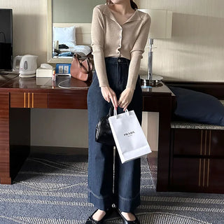 Stitch Point Denim Pants