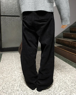 Corduroy wide-leg pants