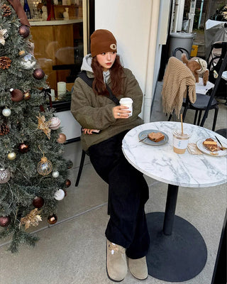 Boa fleece half-button anorak