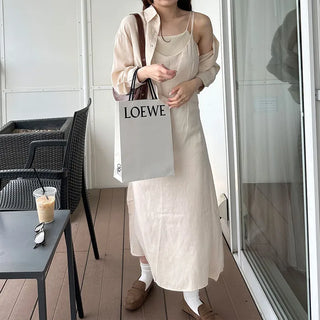 Basic dress and shirt set