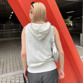 Hoodie Vest Zip-Up