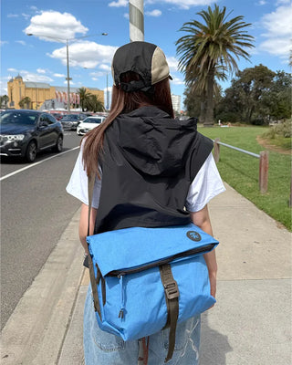 Double-zip hooded vest