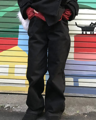 Basic straight cotton pants