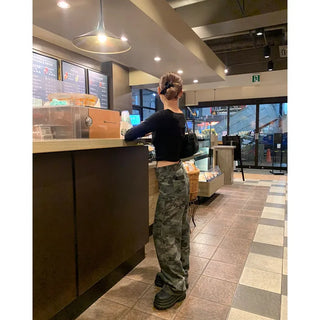 Camouflage Pattern Cargo Pants