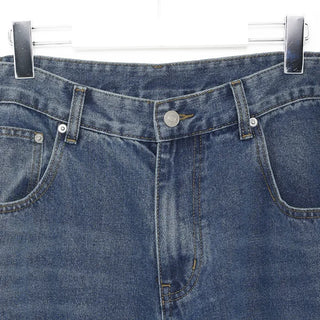 (Unisex) Pintuck Denim Wide Pants