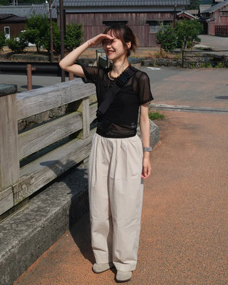 Banding wide pants