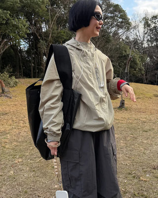 Oversized windbreaker